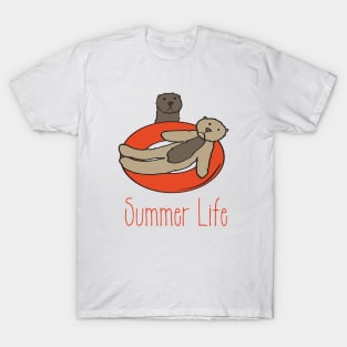 Otter Summer Life Tubing T-Shirt